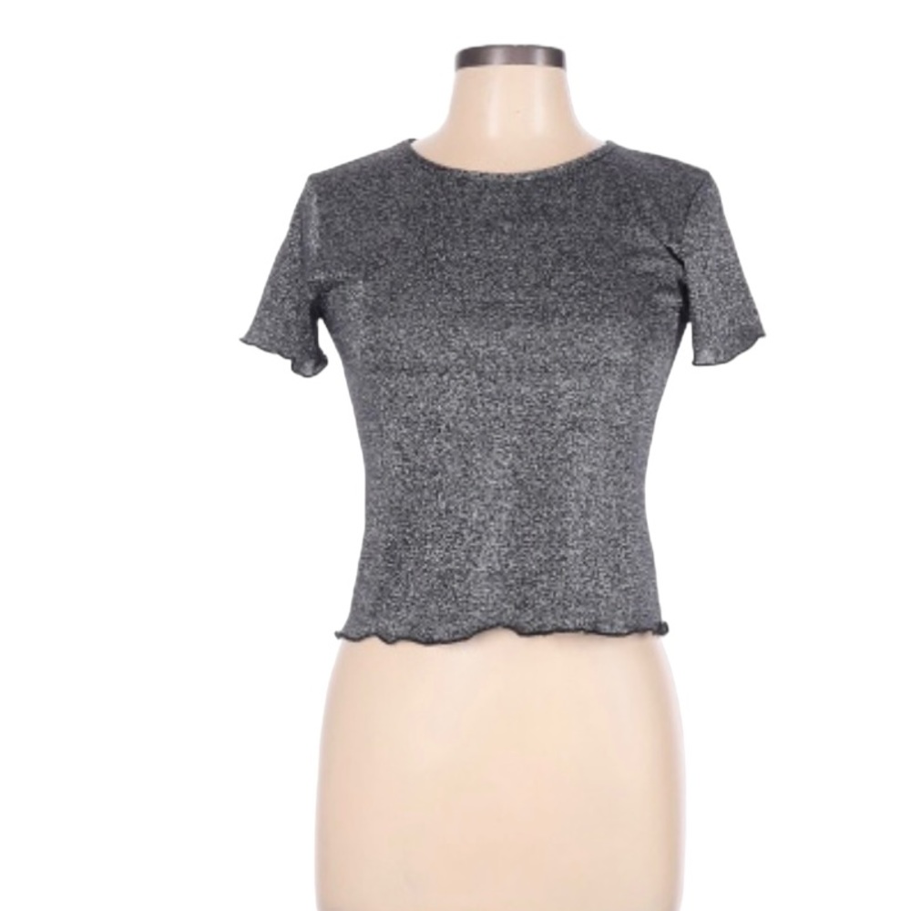 Urban Outfitters “Emma” lettuce edge short sleeve top